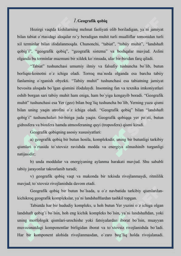 Umumiy tabiiy geografiya 3