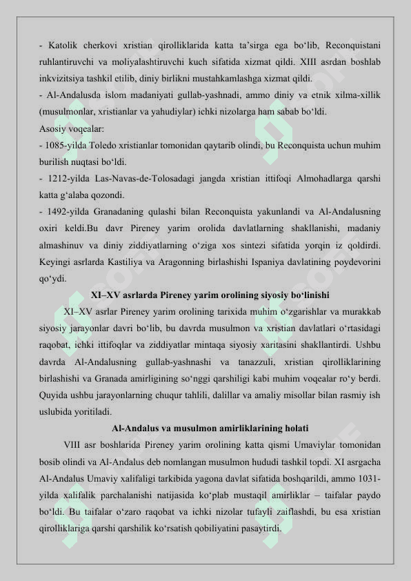 XI–XV asrlarda Pireney yarim oroli davlatlari 25 3