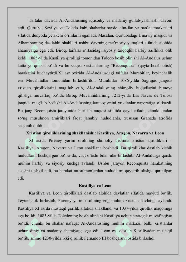 XI–XV asrlarda Pireney yarim oroli davlatlari 25 4