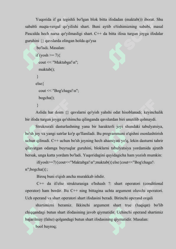 С++ DA STRUKTURALASHGAN TOIFALAR. 4