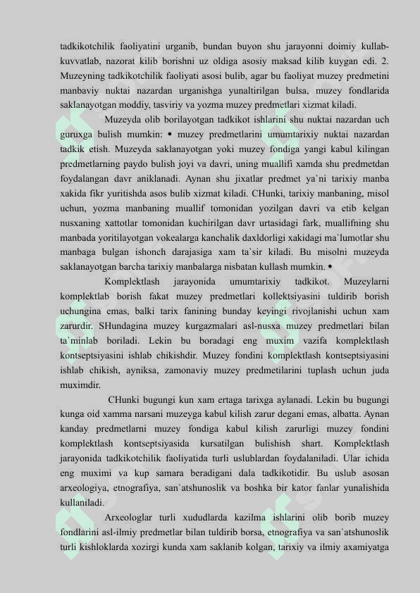 Muzeylarning asosiy ijtimoiy funksiyalari 2