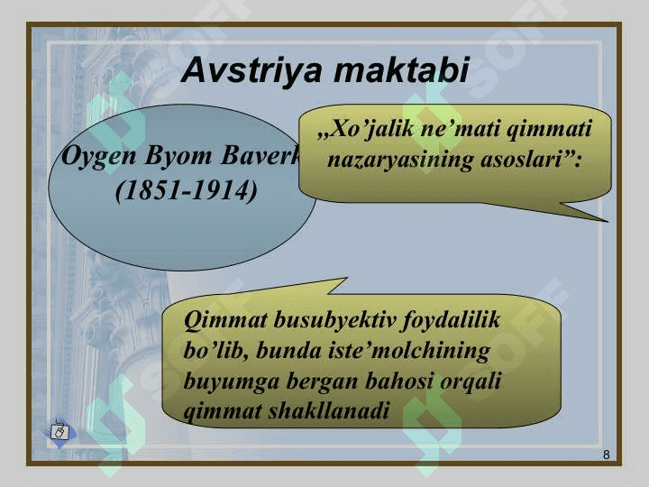 Marjinalizm  iqtisodiy ta’limoti 8