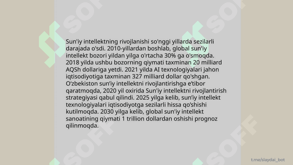 Sunʼiy intellekt texnologiyasi 3