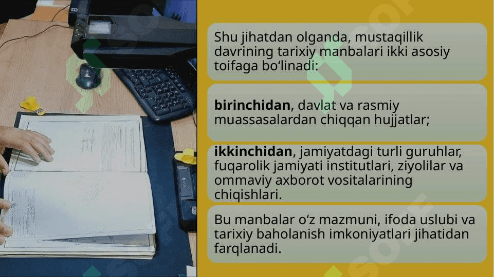 MUSTAQILLIK DAVRI MANBALARI 6