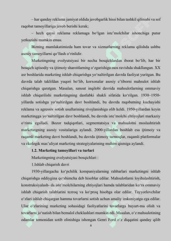 Marketing uning vazifalari va bozor tizimidagi roli 6