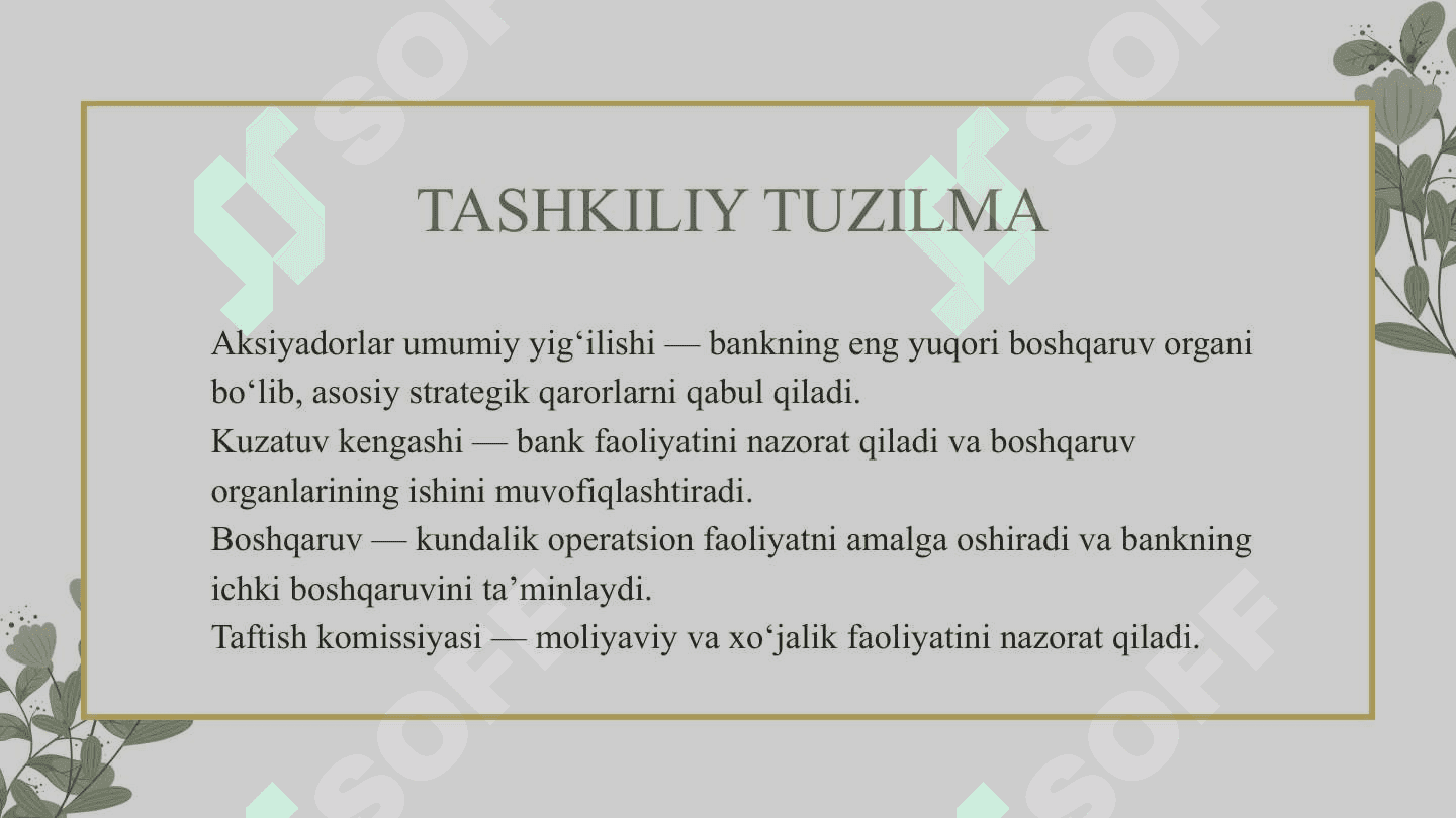 MAVZU: RESPUBLIKA MIKROKREDIT BANK. 4