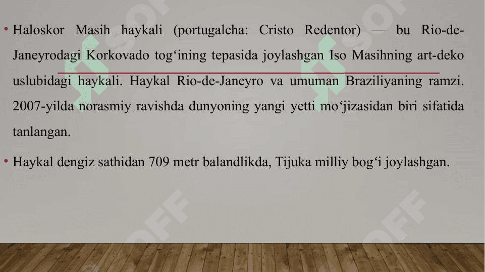 Qutqaruvchi Masihning haykali 3