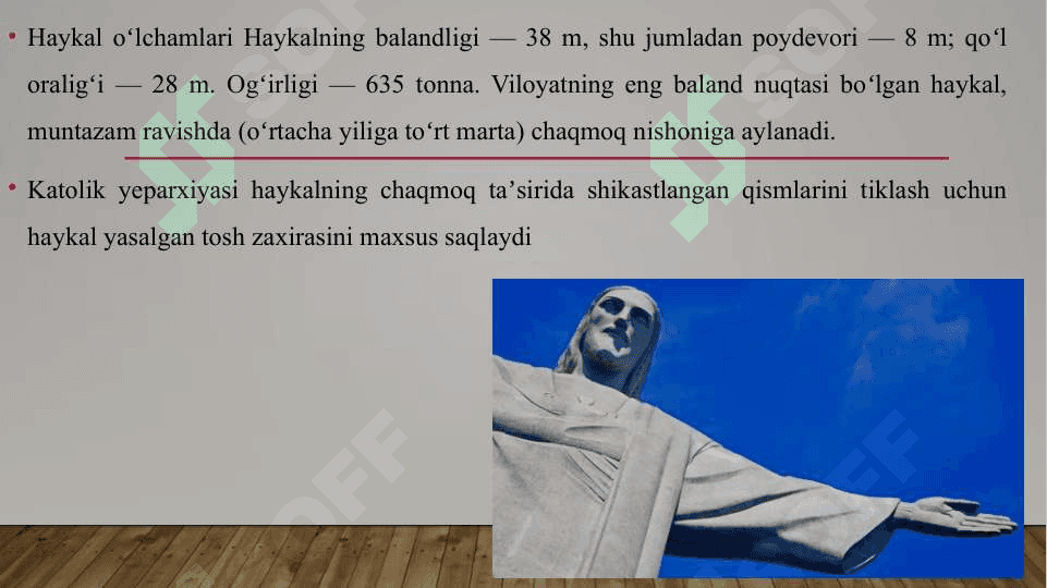 Qutqaruvchi Masihning haykali 4