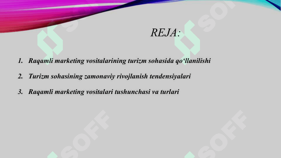 Raqamli marketingning zamonaviy vositalari va ularning turizmga ta'siri 2