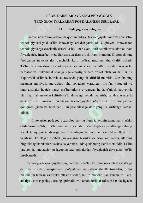 Darslarda yangi pedagogik texnalogiyalardan foydalanish usllari 7