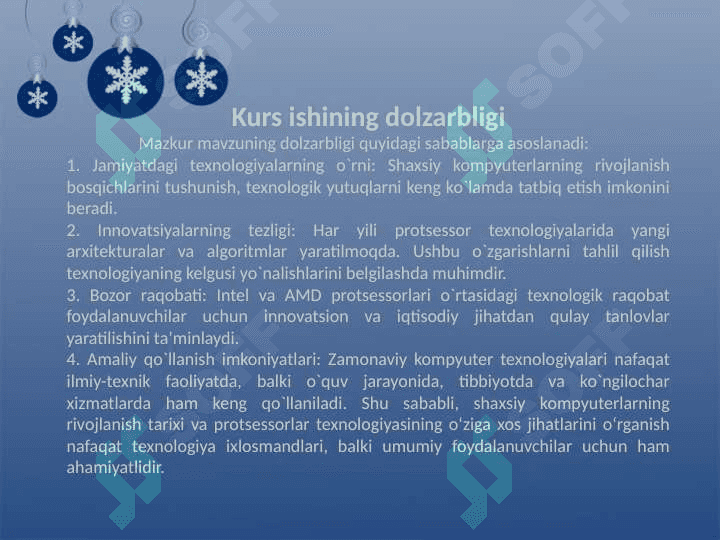 Shaxsiy kompyuterlarning rivojlanish tarixi va istiqbolli yõnalishlari 3