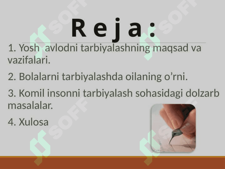 OILA TARBIYASI ASOSLARI 2