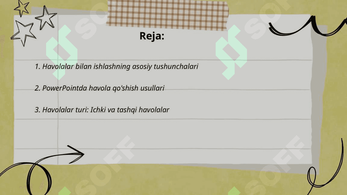 Power pointda havolalar bilan ishlash 2