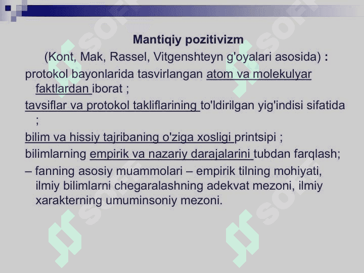 Fan va texnikaning falsafiy muammolari 6