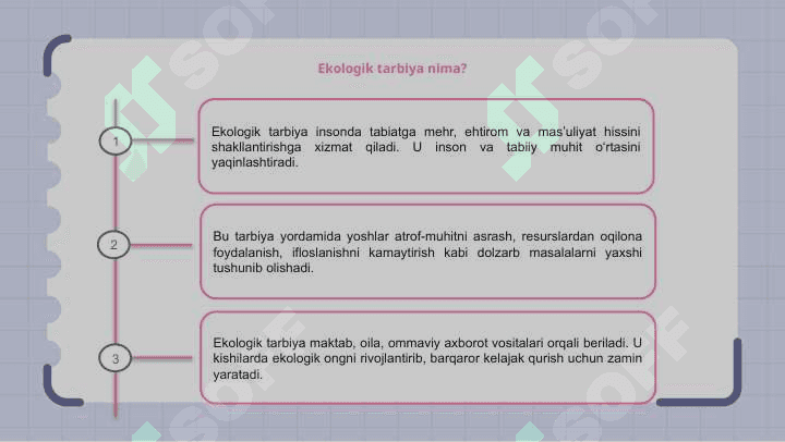 Ekologik tarbiya 3