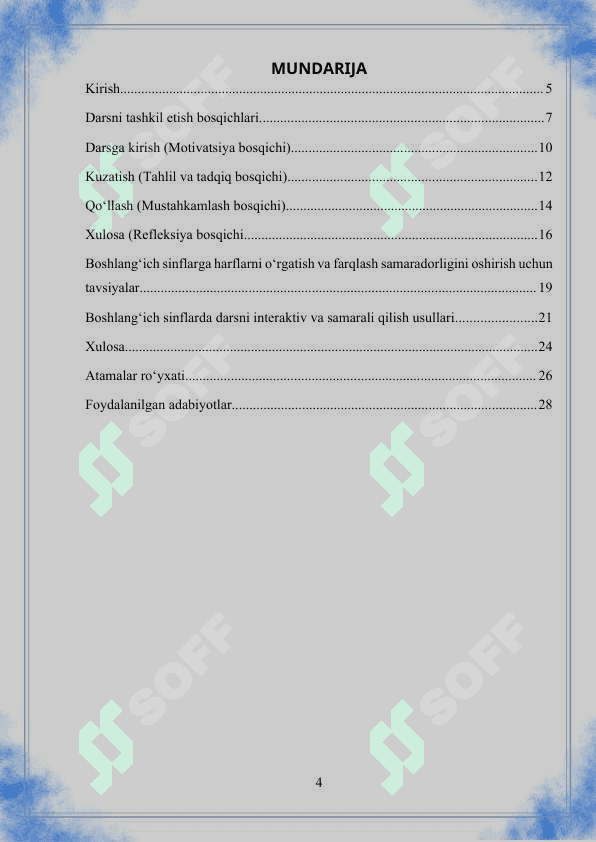 Unli va undosh tovushlar 4