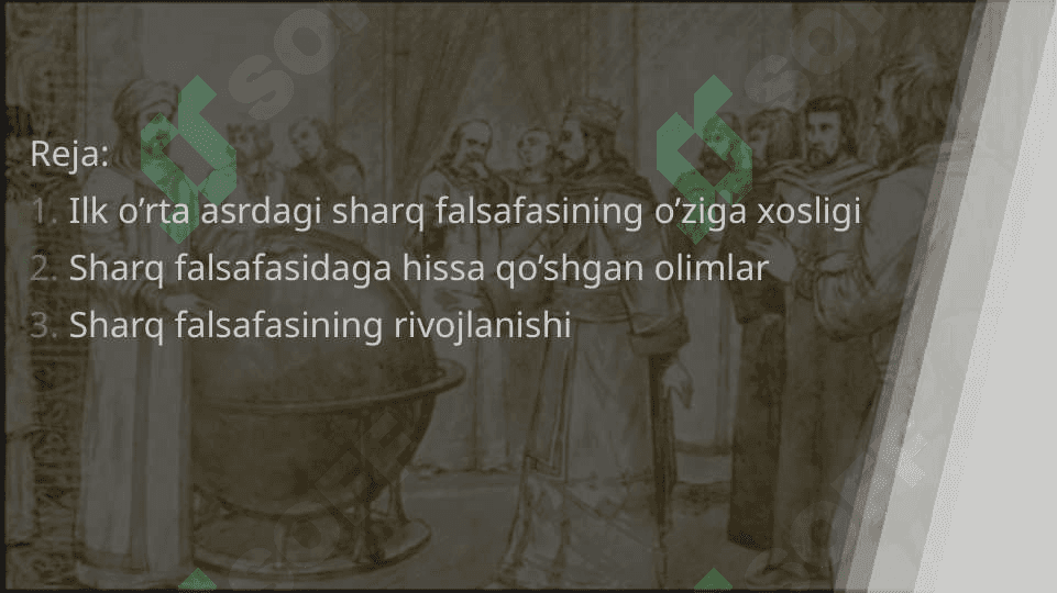 Ilk o'rta asr sharq falsafasi va uyg'onish davri 2