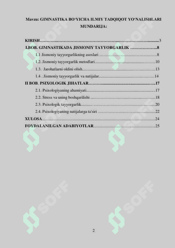 GIMNASTIKA BO‘YICHA ILMIY TADQIQOT YO‘NALISHLARI 2