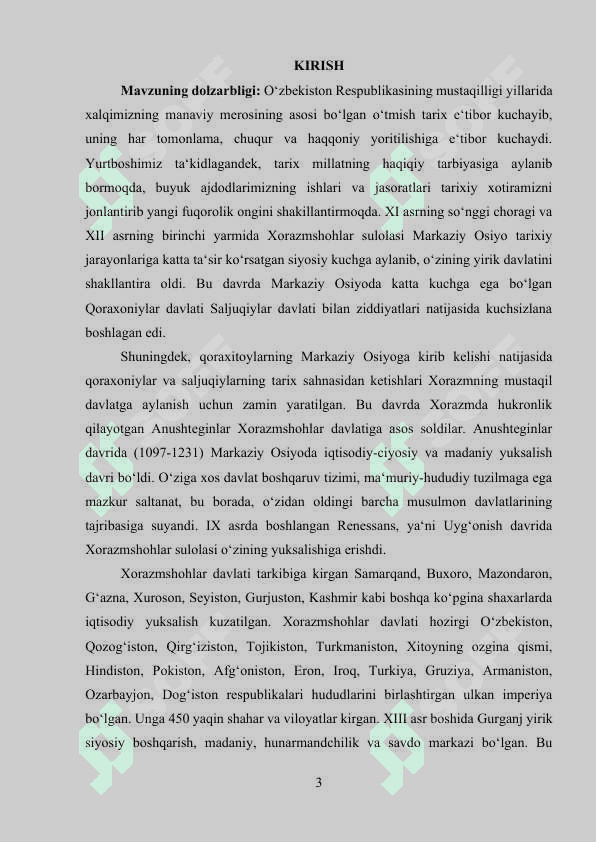 10. ANUSHTEGIN-XORAZMSHOXLAR DAVLAT BOSHQARUVI 2