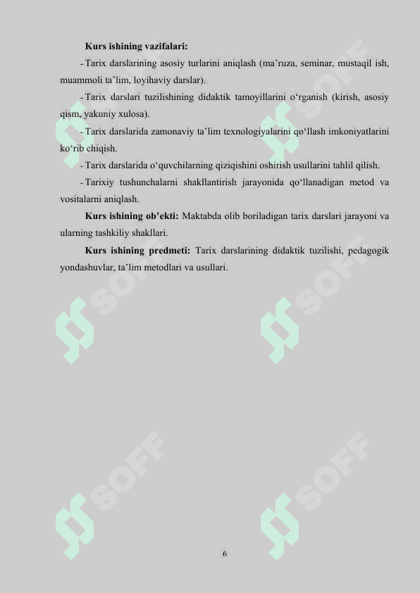 MAKTAB TARIX DARSLARINING TURLARI VA TUZILISHI 5
