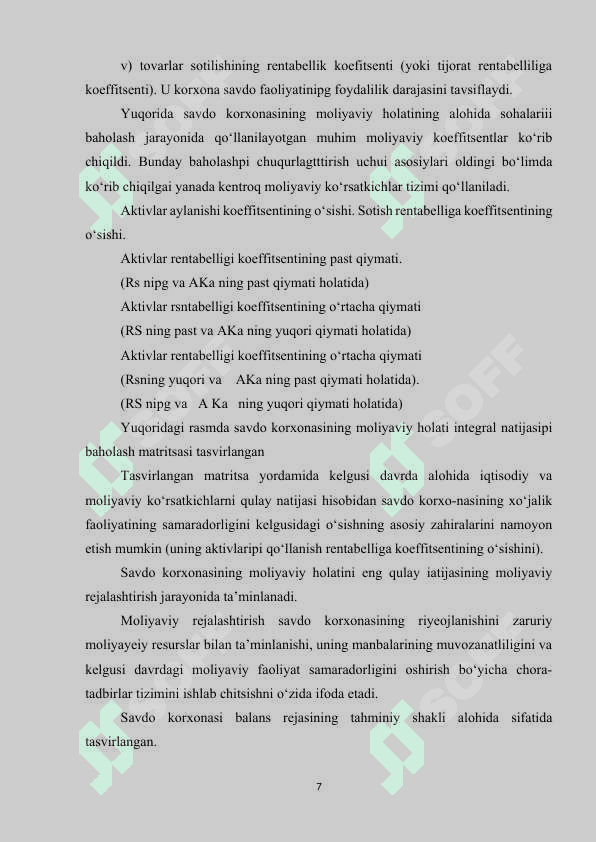 KORXONALARDA MOLIYAVIY HISOBNI TASHKIL ETISH 7