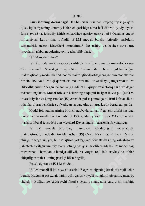 IS-LM  MODELINING SHAKLLANISHI VA TADBIQI 3