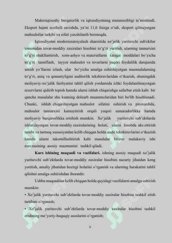 TOVAR-MODDIY ZAXIRALAR INVENTARIZATSIYASINI TASHKIL ETISH VA HISOBI 4