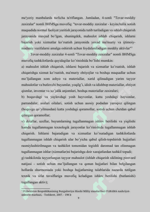 TOVAR-MODDIY ZAXIRALAR INVENTARIZATSIYASINI TASHKIL ETISH VA HISOBI 8
