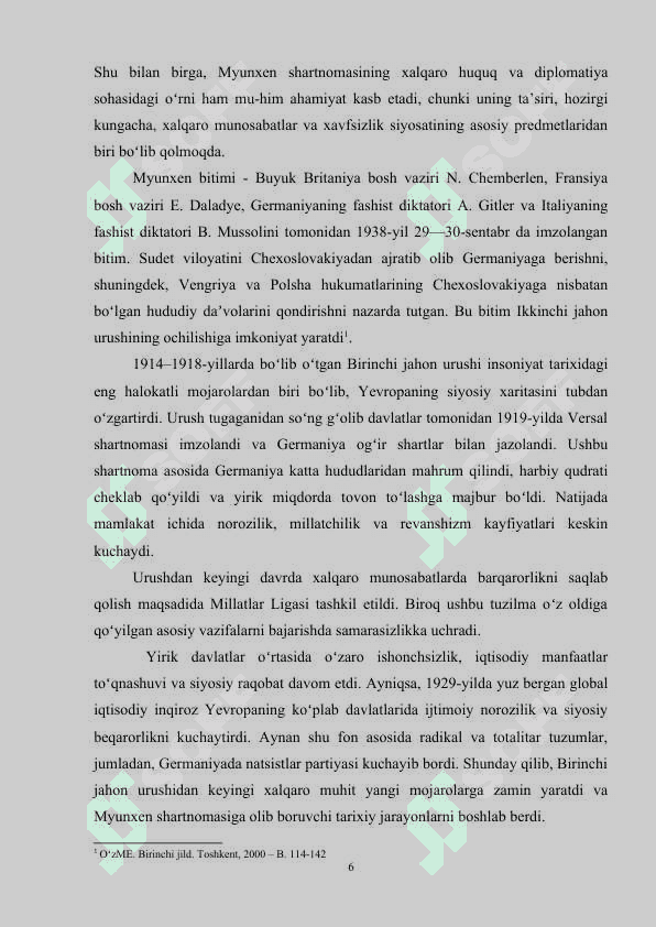 Myunxen shartnomasi kurs ishi 6