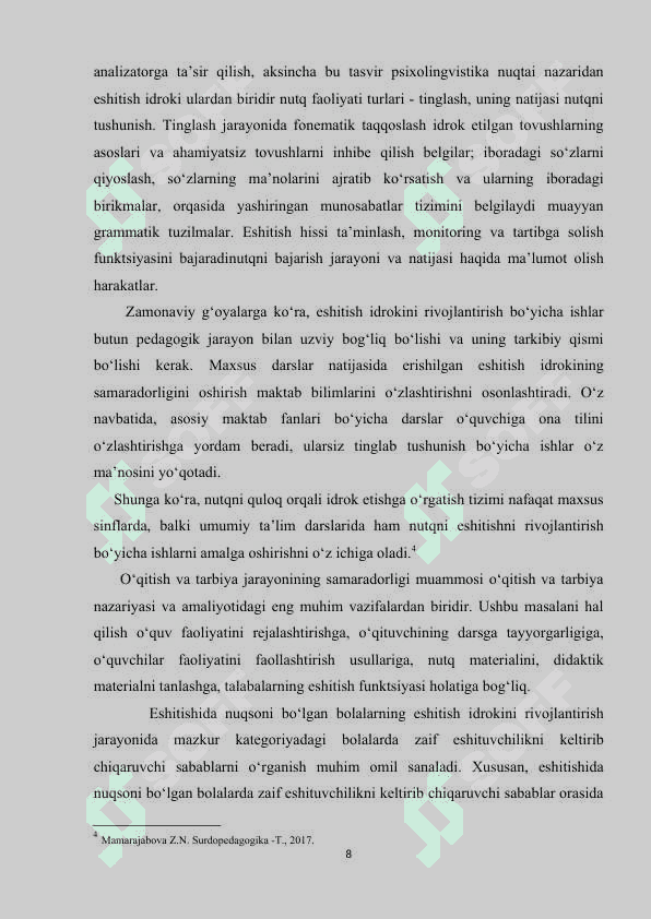 Eshitishida nuqsoni bo‘lgan bolalar maktabida eshituv apparatining ahamiyati 8