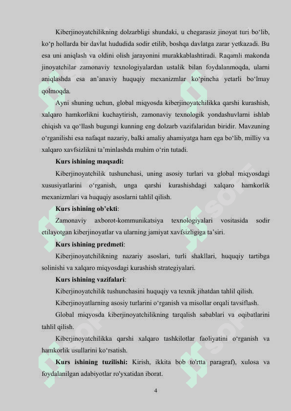Global kiberjinoyatchilikning xususiyatlari 4