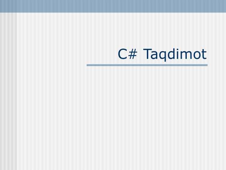 C#