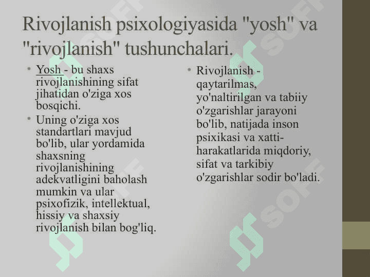 Yoshga bog'liq psixologiya 5