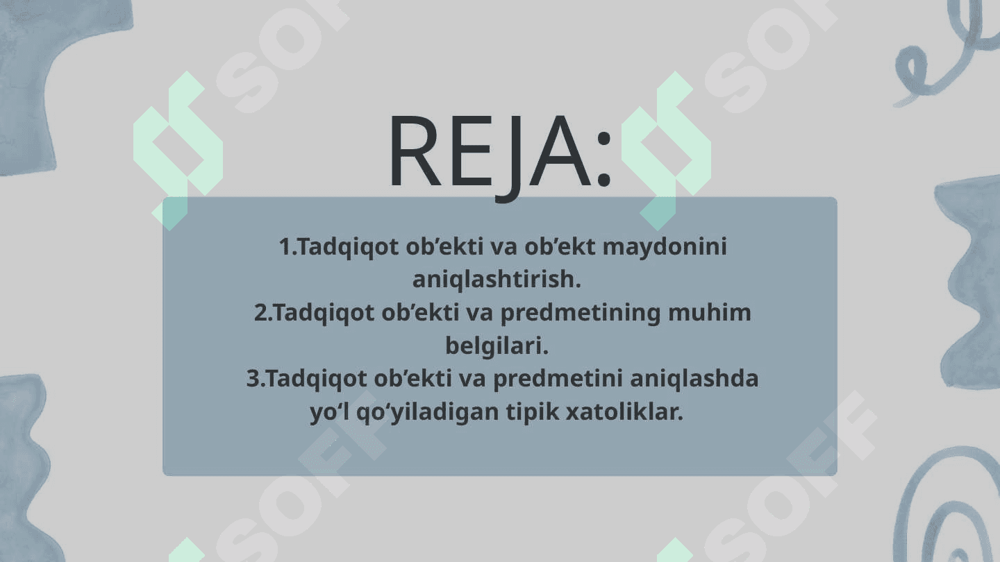 Pedagogik tadqiqorlar obyekti va predmeti 2