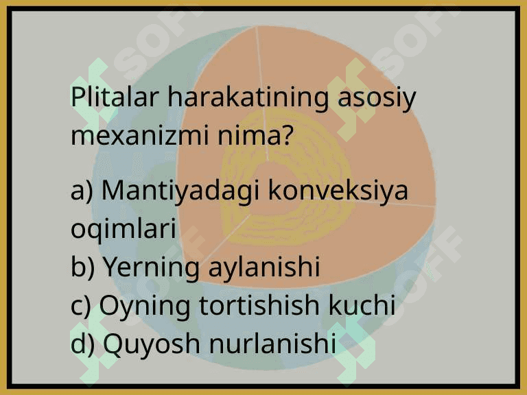 Plitalar TEKTONIKASI VIktorina 6