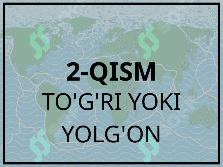 Plitalar TEKTONIKASI VIktorina 8