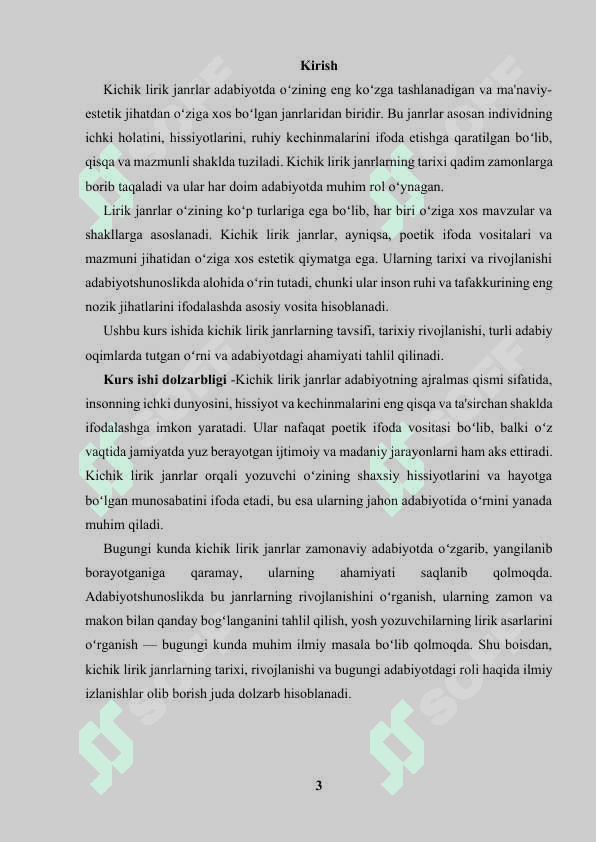 Kichik lirik janrlar tavsifi 3