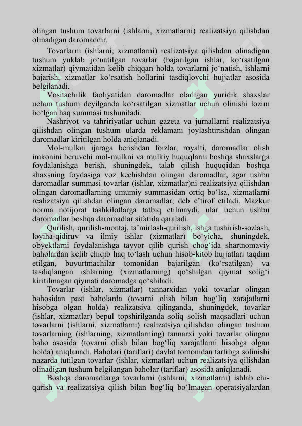 Yuridik shaxslardan olinadigan foyda solig‘i 5