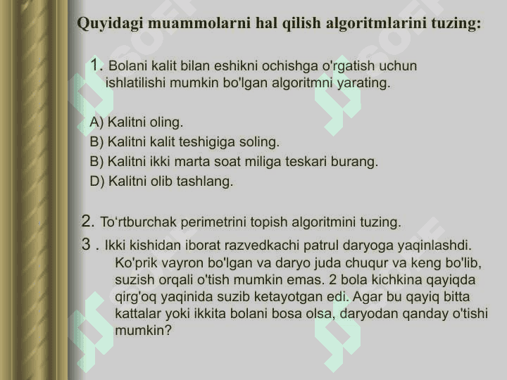 Algoritmlar va ularning tahlili 7