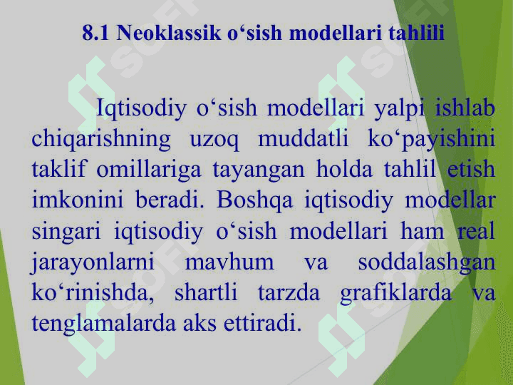 TO‘LIQ  BIR  TARMOQLI  NEOKLASSIK O‘SISH  MODELI 4