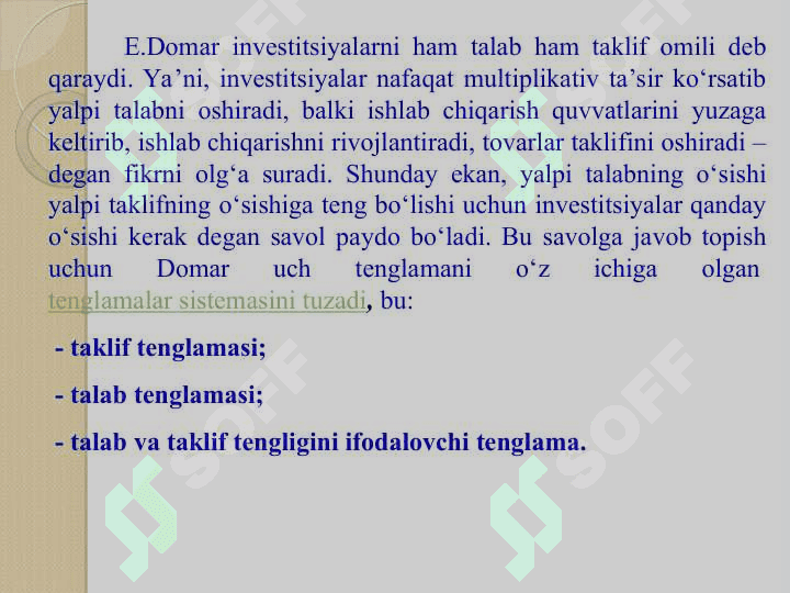 TO‘LIQ  BIR  TARMOQLI  NEOKLASSIK O‘SISH  MODELI 7