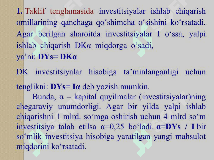 TO‘LIQ  BIR  TARMOQLI  NEOKLASSIK O‘SISH  MODELI 8