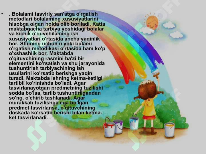 BOLALARNI TURLI FAOLIYAT YO‘NALISHLARIDA SAVODGA O‘RGATISHGA TAYYORLASH. 6