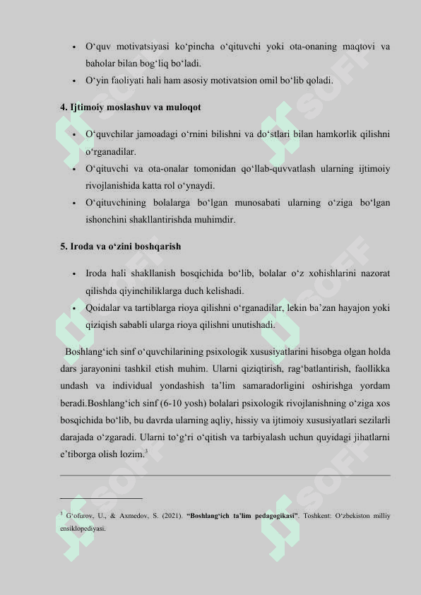 SINFDAN TASHQARI TAYYORLOV BOSQISH DARSLARINI TASHKIL ETISH 1- SINF 7