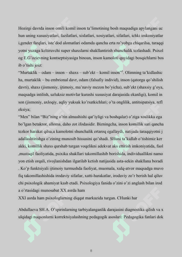 Irodani amaliy jihatdan o‘rganish 8