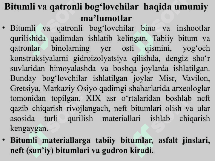 BITUM VA QATRON ASOSIDAGI MATERIALLAR 3