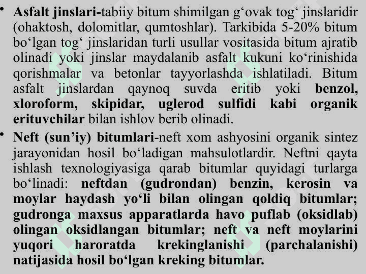 BITUM VA QATRON ASOSIDAGI MATERIALLAR 5