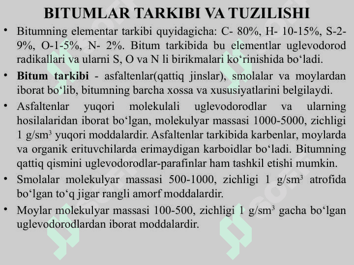 BITUM VA QATRON ASOSIDAGI MATERIALLAR 8