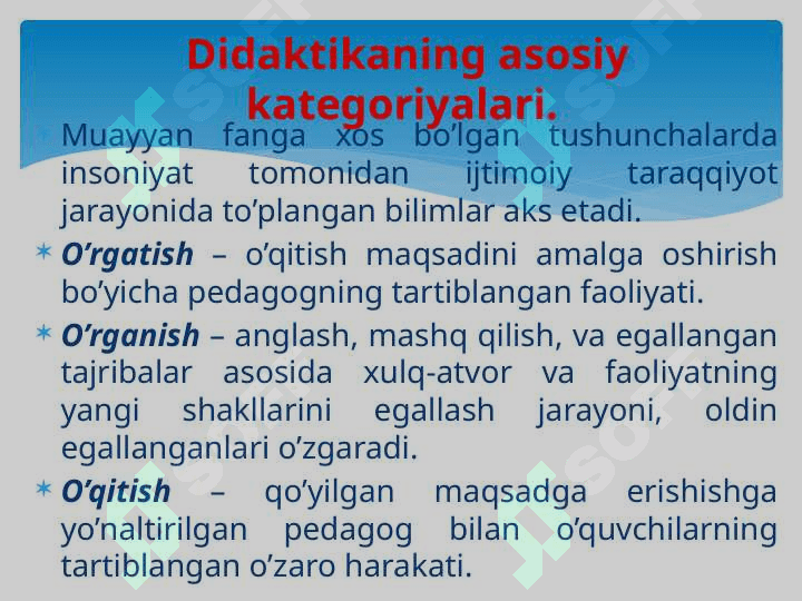 Boshlang‘ich ta’lim pedagogikasida ta’lim qonuniyatlari, qoidalari va prinsiplari 6