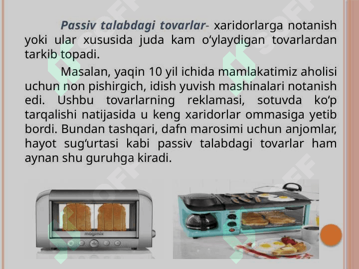 TOVAR VA TOVAR SIYOSATI 8